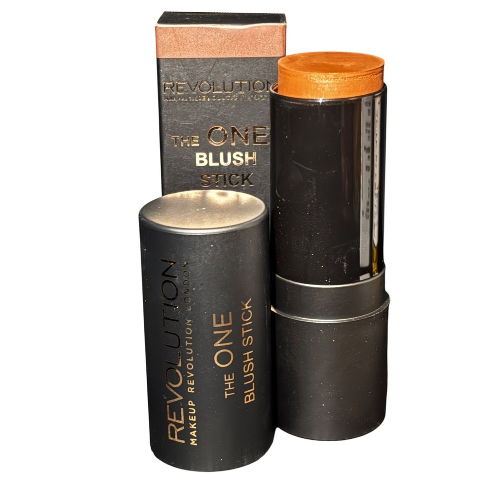 Revolution Makeup London The One Blush Stick Matte Malibu Orange 0.42oz 12g NIB